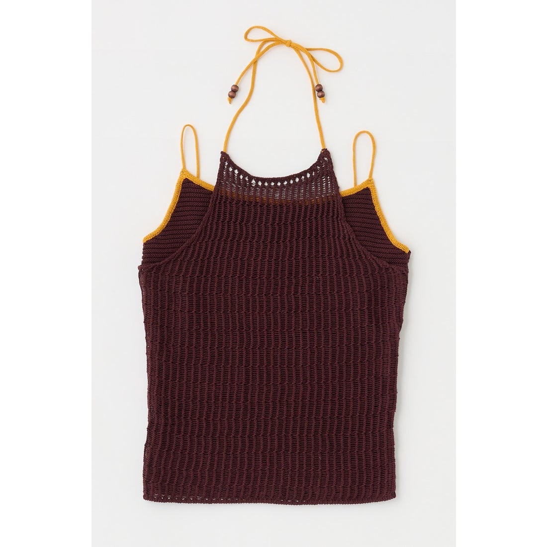 MOUSSY MESH KNIT キャミソール BRN -ファッション通販 FASHION WALKER