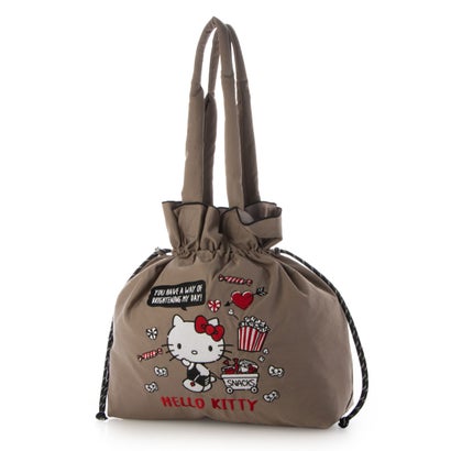 【MONICA×HELLO KITTY】パラコード巾着トート （グレージュ）｜詳細画像