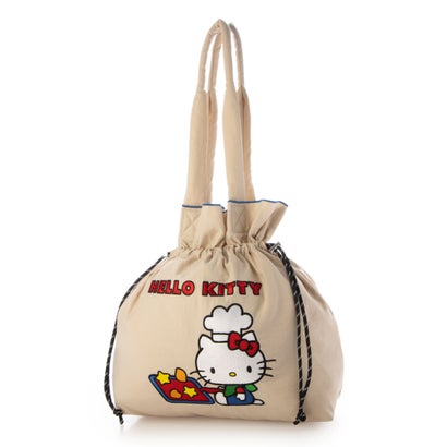 【MONICA×HELLO KITTY】パラコード巾着トート （アイボリー）｜詳細画像