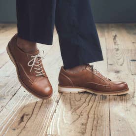 「Recovery Shiatsu Insole」搭載で指圧効果により血行をよくする。レースアップカジュアルシューズ DM5535R （ブラウン）
