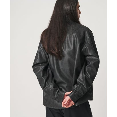MT LTHR/LK SHT （BLACK）｜詳細画像