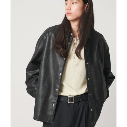 MT LTHR/LK SHT （BLACK）｜詳細画像