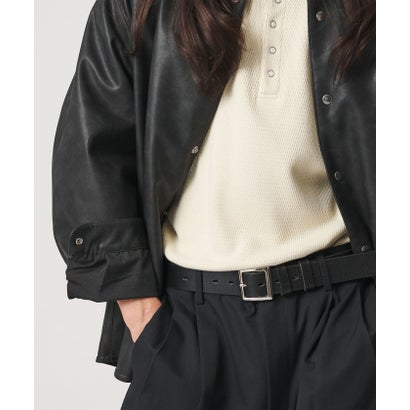 MT LTHR/LK SHT （BLACK）｜詳細画像