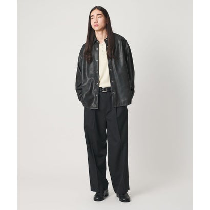 MT LTHR/LK SHT （BLACK）｜詳細画像