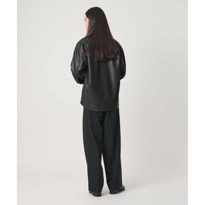 MT LTHR/LK SHT （BLACK）｜詳細画像