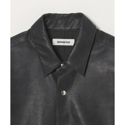 MT LTHR/LK SHT （BLACK）｜詳細画像
