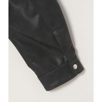 MT LTHR/LK SHT （BLACK）｜詳細画像