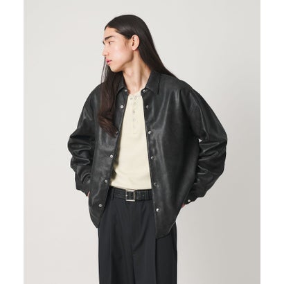 MT LTHR/LK SHT （BLACK）｜詳細画像