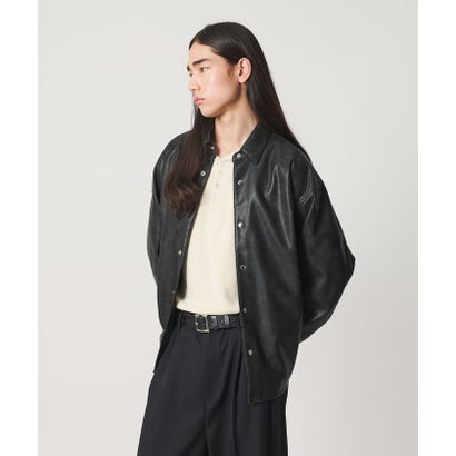 MT LTHR/LK SHT （BLACK）｜詳細画像