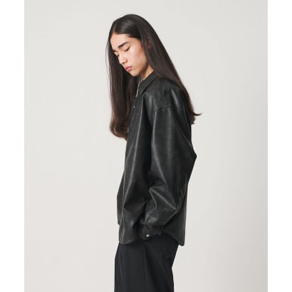 MT LTHR/LK SHT （BLACK）｜詳細画像