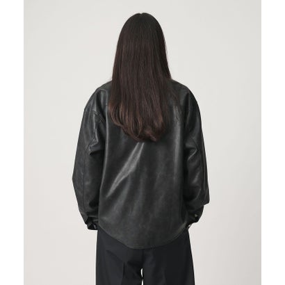 MT LTHR/LK SHT （BLACK）｜詳細画像