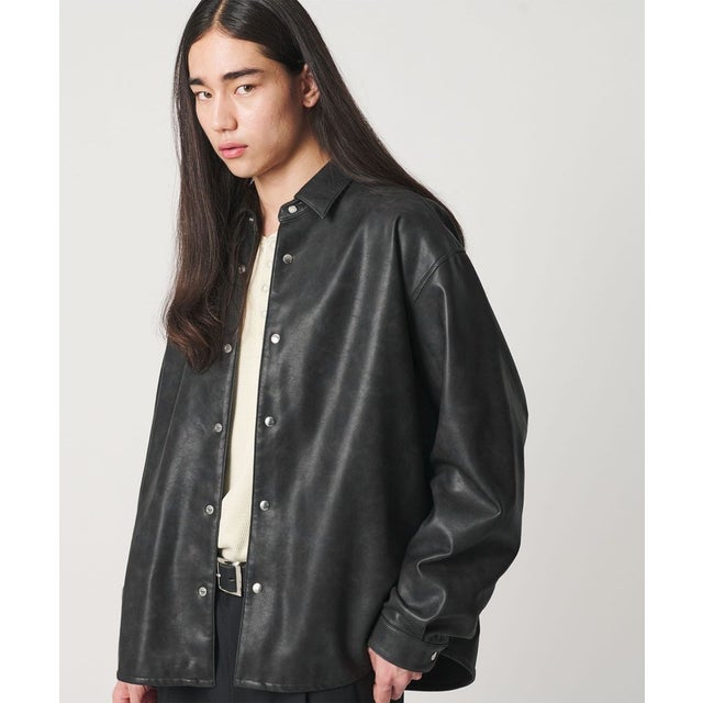 MT LTHR/LK SHT （BLACK）