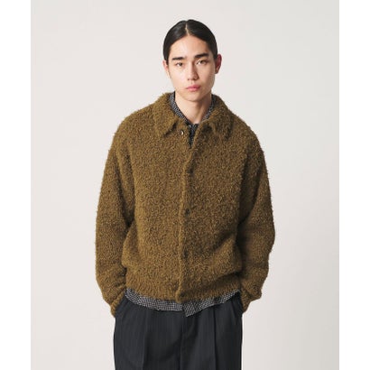 MT FTHR/YN KNIT JKT （OLIVE）｜詳細画像