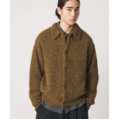 MT FTHR/YN KNIT JKT （OLIVE）｜詳細画像