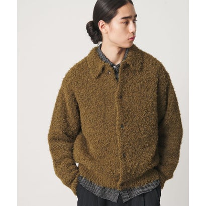 MT FTHR/YN KNIT JKT （OLIVE）｜詳細画像