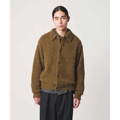 MT FTHR/YN KNIT JKT （DK.GRAY）｜詳細画像
