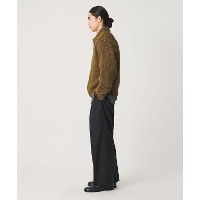 MT FTHR/YN KNIT JKT （DK.GRAY）｜詳細画像
