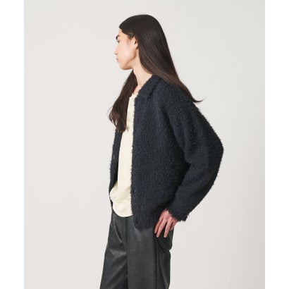 MT FTHR/YN KNIT JKT （DK.GRAY）｜詳細画像