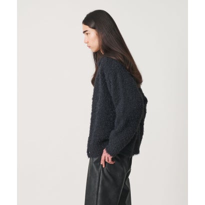 MT FTHR/YN KNIT JKT （DK.GRAY）｜詳細画像