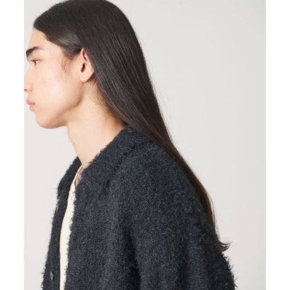 MT FTHR/YN KNIT JKT （DK.GRAY）｜詳細画像