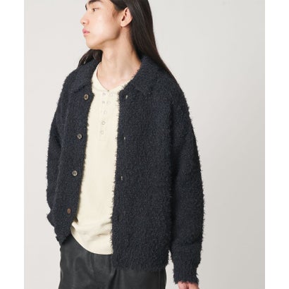 MT FTHR/YN KNIT JKT （DK.GRAY）｜詳細画像