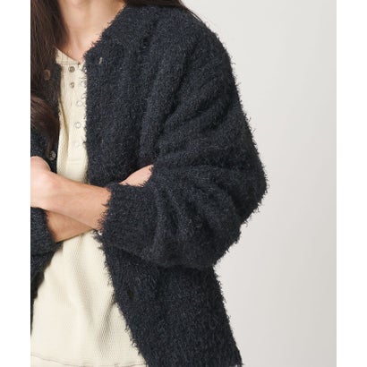 MT FTHR/YN KNIT JKT （DK.GRAY）｜詳細画像