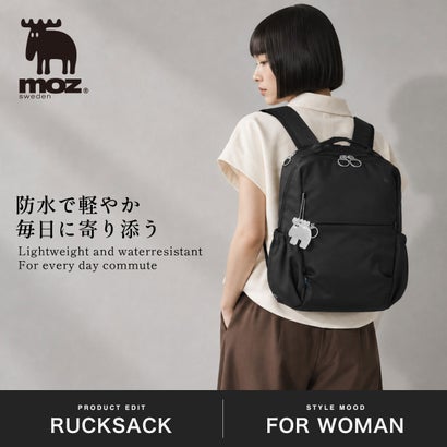 リュック メンズ レディース 通勤 通学 リュックサック バッグ 防水 バックパック ブランド 出張 旅行 ビジネス お出かけ おしゃれ きれいめ 14インチ 11L A4 ZZRK ZZRK-02C （Black）｜詳細画像