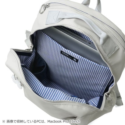 リュック メンズ レディース 通勤 通学 リュックサック バッグ 防水 バックパック ブランド 出張 旅行 ビジネス お出かけ おしゃれ きれいめ 14インチ 11L A4 ZZRK ZZRK-02C （LightGray）｜詳細画像