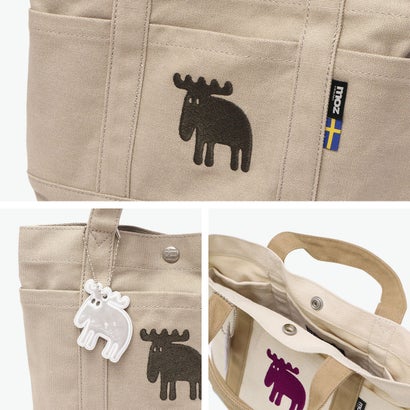 モズ moz トートバッグ レディース メンズ ミニ かわいい キャンバス バッグ 小さめ 小さい カジュアル 無地 布 可愛い A5 北欧 ランチトート コンパクト ZZHC ZZHC-04R （BlueGreen）｜詳細画像