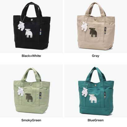 モズ moz トートバッグ レディース メンズ ミニ かわいい キャンバス バッグ 小さめ 小さい カジュアル 無地 布 可愛い A5 北欧 ランチトート コンパクト ZZHC ZZHC-04R （BlueGreen）｜詳細画像