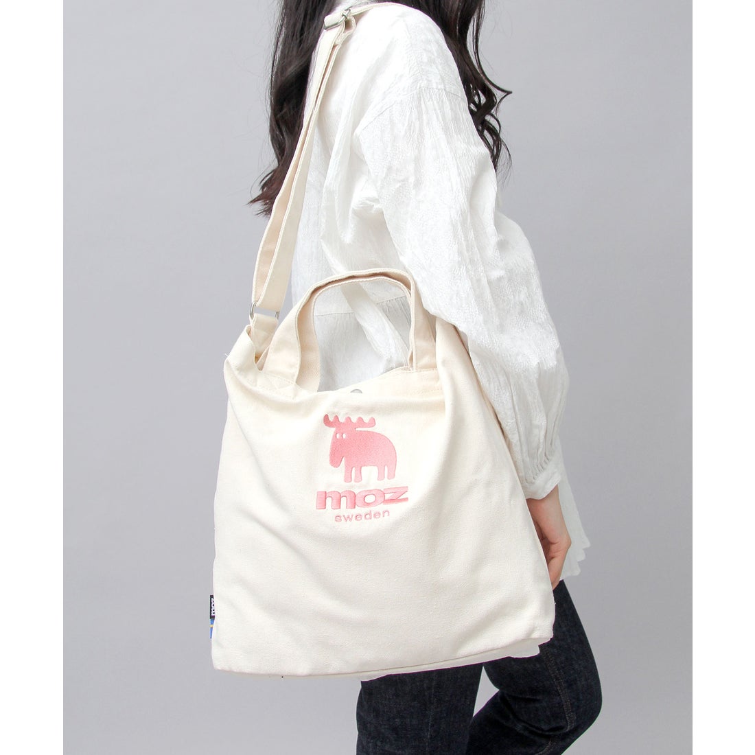 モズ moz 2WAY キャンバス ショルダートート トートバッグ ショルダー 