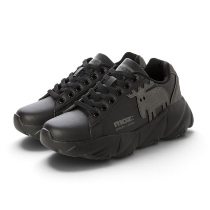 モズ moz スニーカー レディース 軽量 厚底 歩きやすい おしゃれ 白 黒 疲れない ウォーキング MOZ3020 （BLACK/GRAY）｜詳細画像