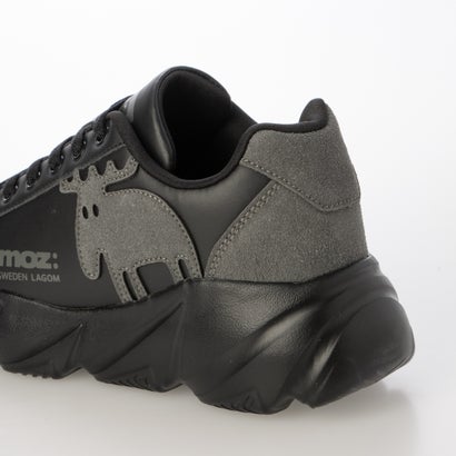 モズ moz スニーカー レディース 軽量 厚底 歩きやすい おしゃれ 白 黒 疲れない ウォーキング MOZ3020 （BLACK/GRAY）｜詳細画像