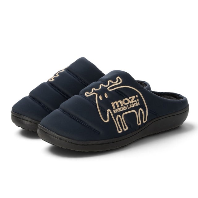 MOZ6701 レディース サンダル サボ クロッグシューズ 軽量 靴 滑りにくい （NAVY）