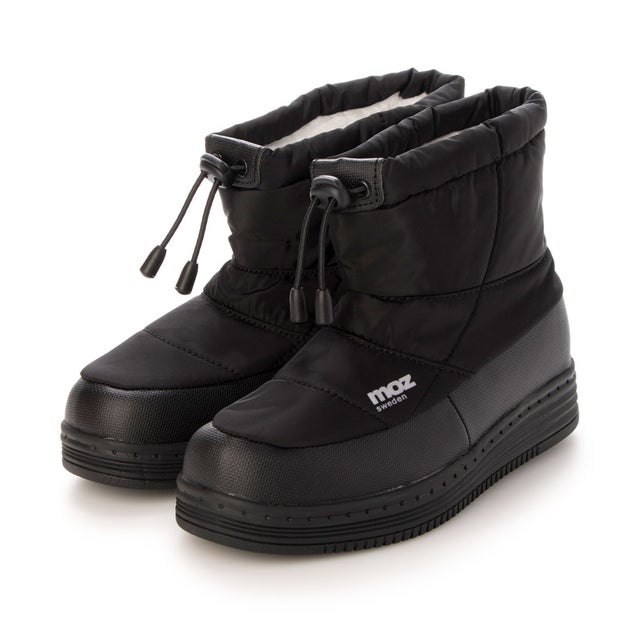 防水防滑ブーツ 軽量スノーブーツ （BLACK）