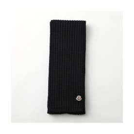 〔美品〕MONCLER ブラック ニットマフラー ブラック　黒　5K1 モンクレール MONCLER MONCLER マフラー 3C00030 M4281 ニット