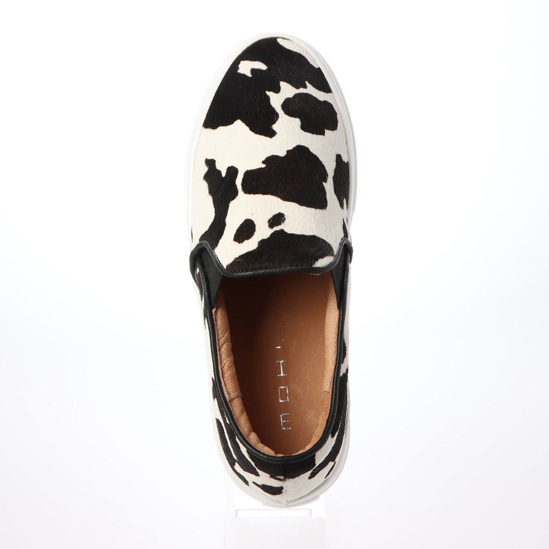 モヒ MOHI スリッポンシューズ （COW WHITE/BLACK） -靴＆ファッション
