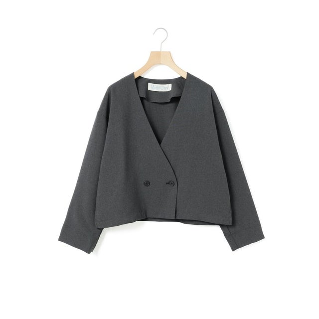 コンフォートショートカーディガン （チャコールグレー(color92)）