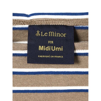 MidiUmi Le minorマルチボーダーエクスクルーシブ （ベージュ×ブルーボーダー(color20)）｜詳細画像