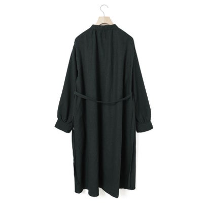 MidiUmi スタンドカラーコートワンピース （チャコールグレー(color92)）｜詳細画像
