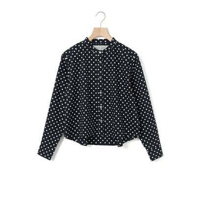 ミディウミ MidiUmi MidiUmi ドットショートシャツ （ネイビー(color77)）｜詳細画像