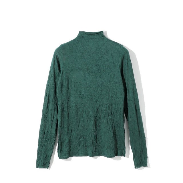 for Ladies シアーハイネックインナー （グリーン(color22)）