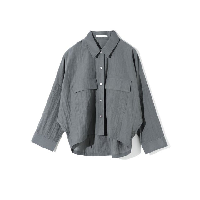 for Ladies ボクシーシャツ （チャコールグレー(color92)）