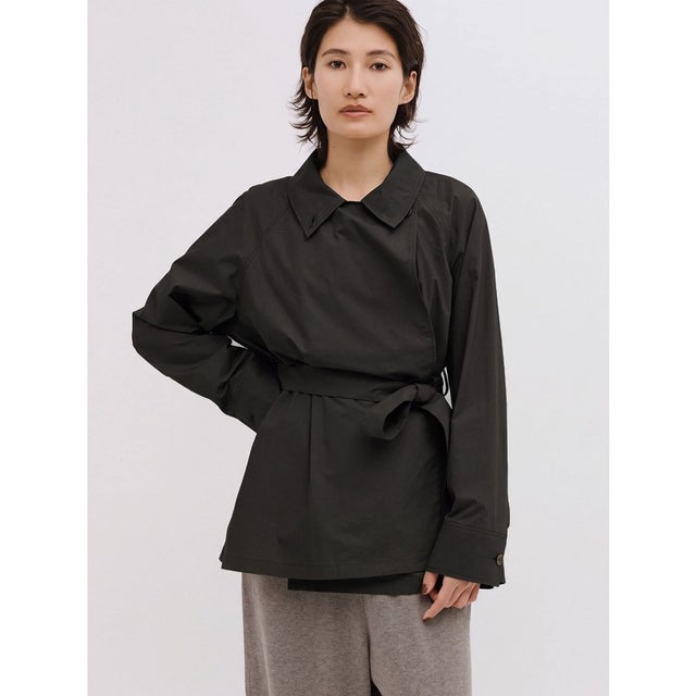 for Ladies ラップトレンチシャツ （ネイビー(color77)）