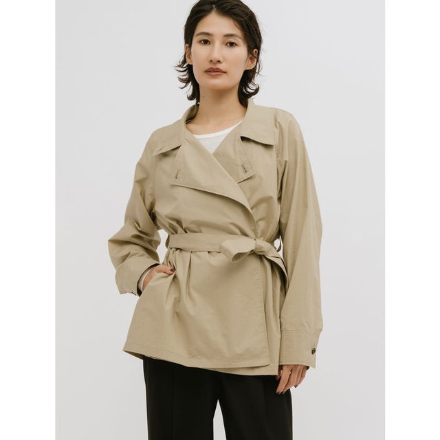 for Ladies ラップトレンチシャツ （ベージュ(color20)）