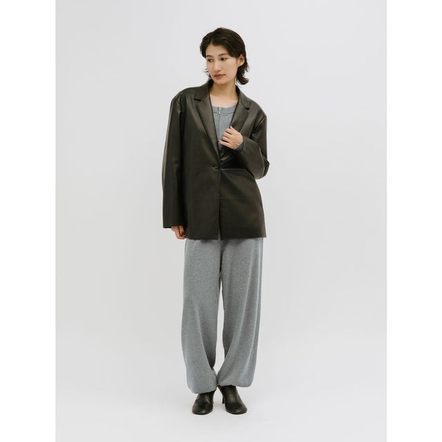 for Ladies カームニットパンツ （トップグレー(color90)）