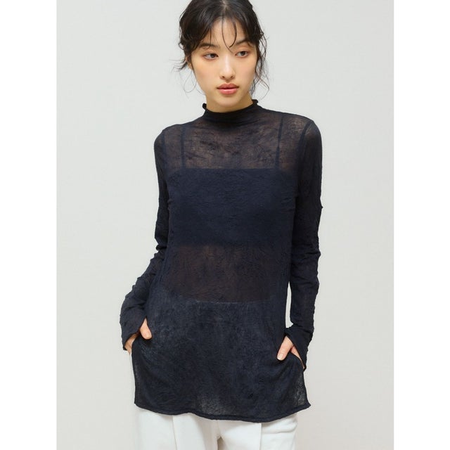 for Ladies ワッシャーシアーハイネックインナー （ブラック(color99)）