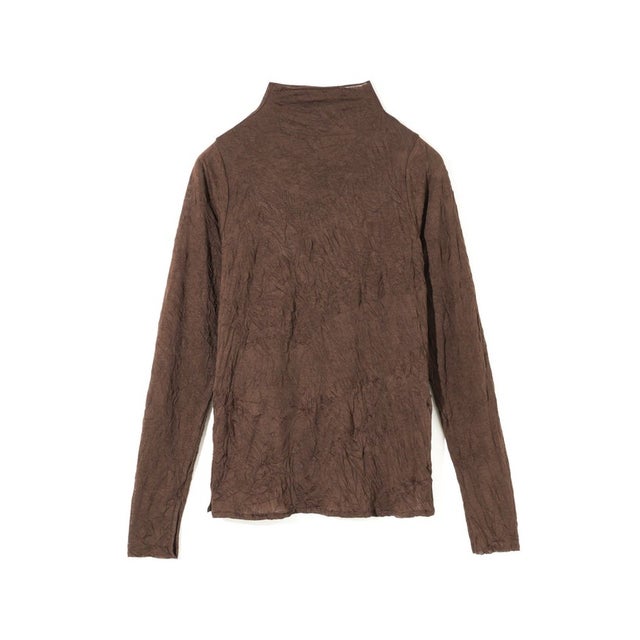 for Ladies ワッシャーシアーハイネックインナー （ブラウン(color44)）