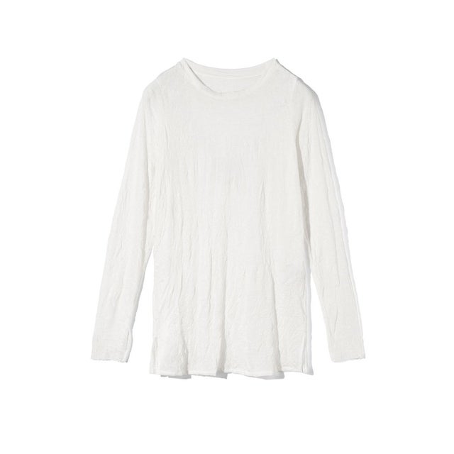 for Ladies ワッシャーシアークルーネックインナー （オフホワイト(color11)）
