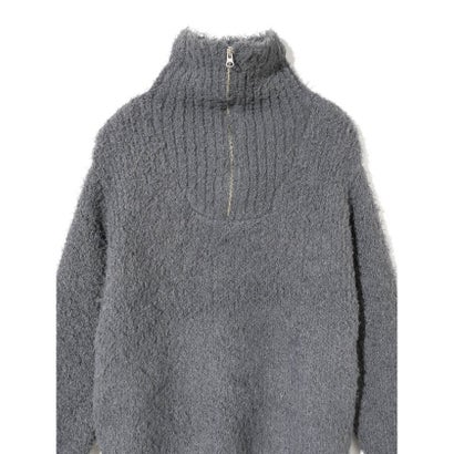 ミディウミソリッド MIDIUMISOLID MIDIUMISOLID for Ladies クラウドループジップニット （ダークグリーン(color22)）｜詳細画像
